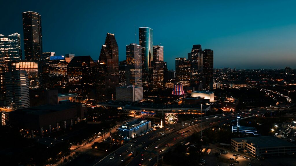 City of Houston at night